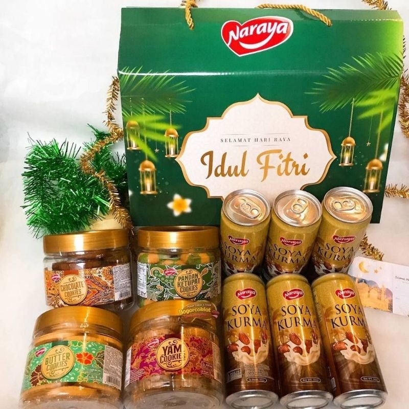 

HAMPERS NARAYA 4 KUE KERING + 6 MINUMAN KALENG