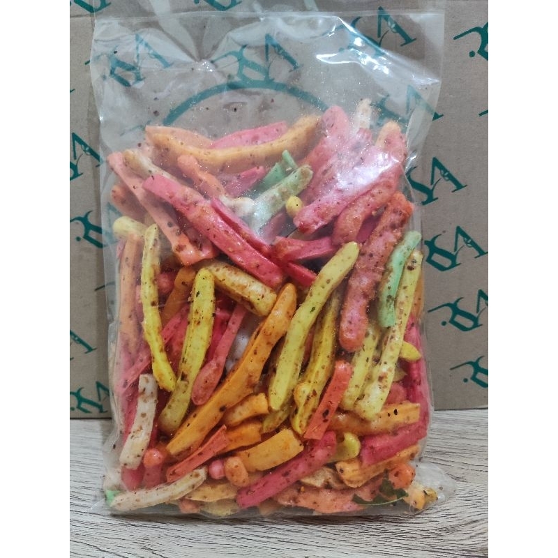 

Kerupuk seblak beton pedas/Cikruh pedas gurih