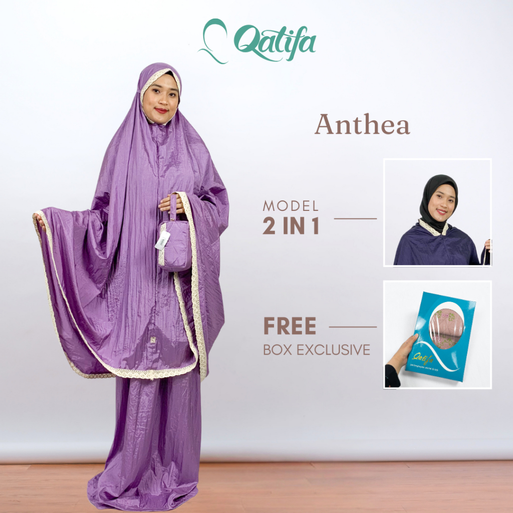 Mukena Parasut Premium Motif Mukena 2 In 1 Mukena Travel Parasut Traveling Jumbo Murah Anthea by Rum