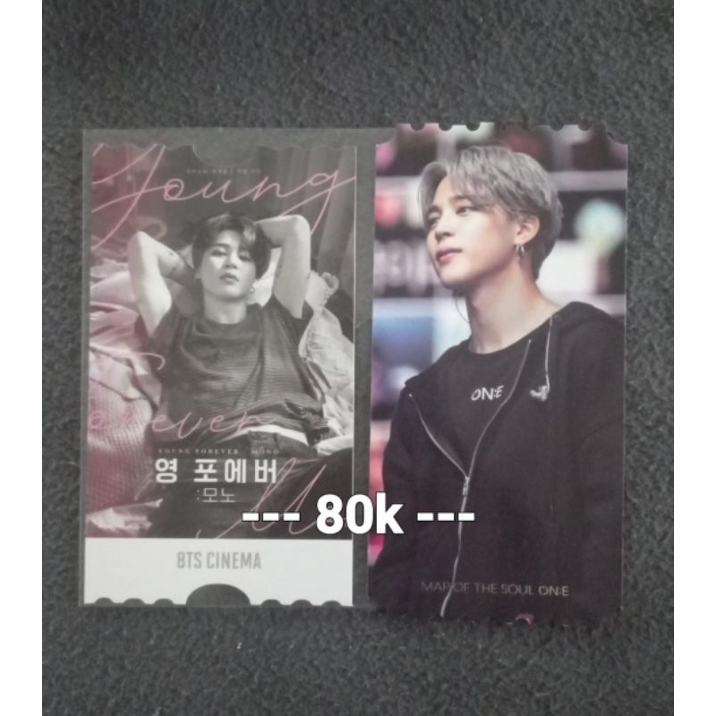 Photocard Postcard Ticket Hologram Tihol BTS Jimin Official
