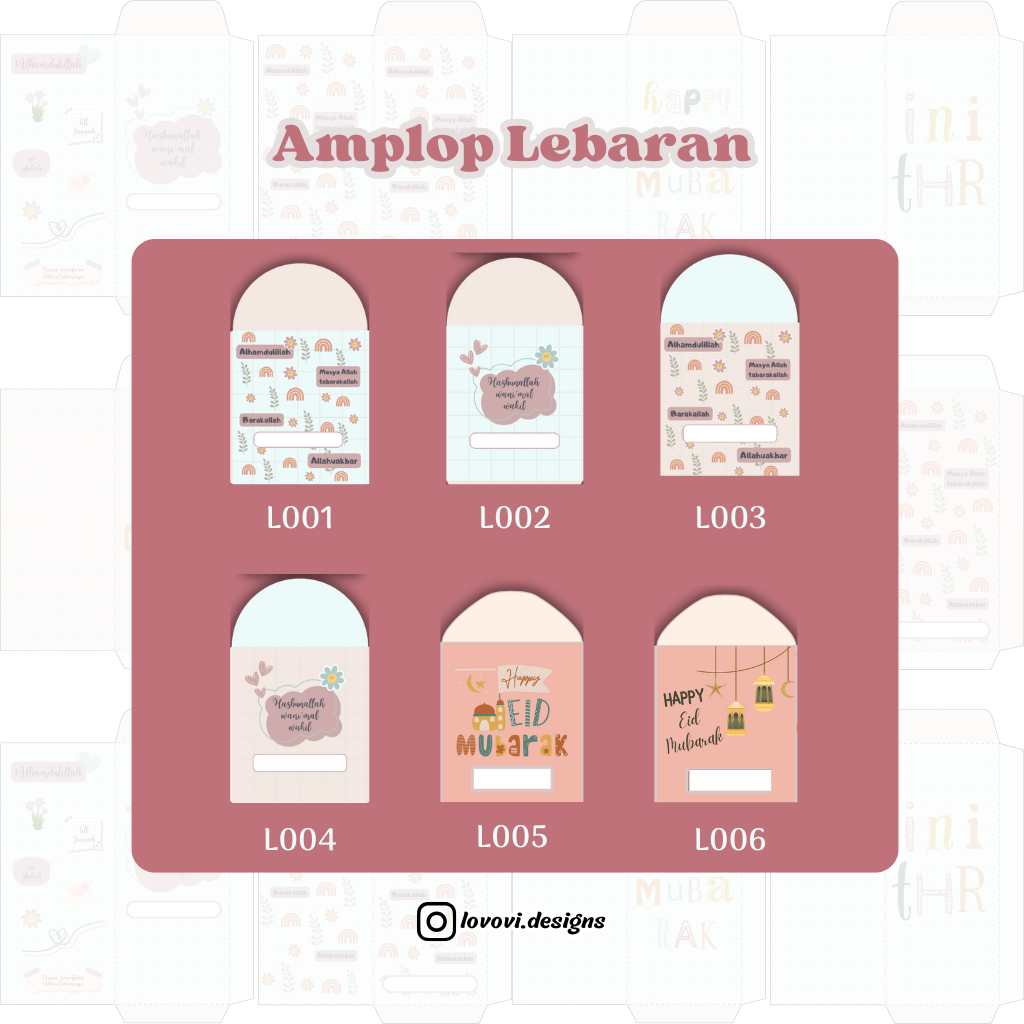 

Amplop Lebaran/Amplop Cantik/Amplop Aesthetic/Amplop Unik