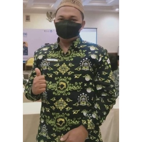 KODE C24Y BATIK GURU MAARIF NU JATENG MOTIF BARU  KEMEJA BATIK MAARIF GURU JATENG