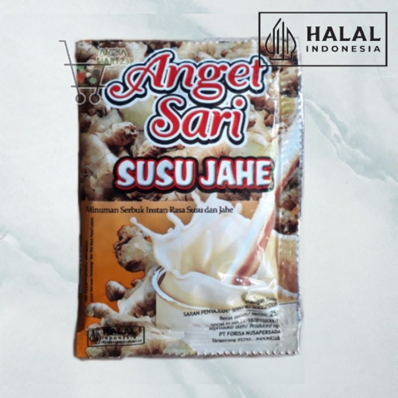 

ANGET SARI susu jahe Minuman Serbuk Instant ecer&5sct Rasa Jahe Exp.2026