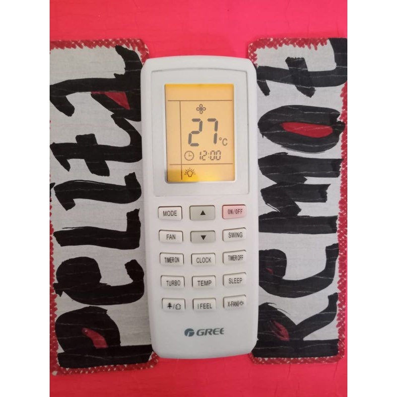 REMOT AC GREE ORIGINAL TERLENGKAP