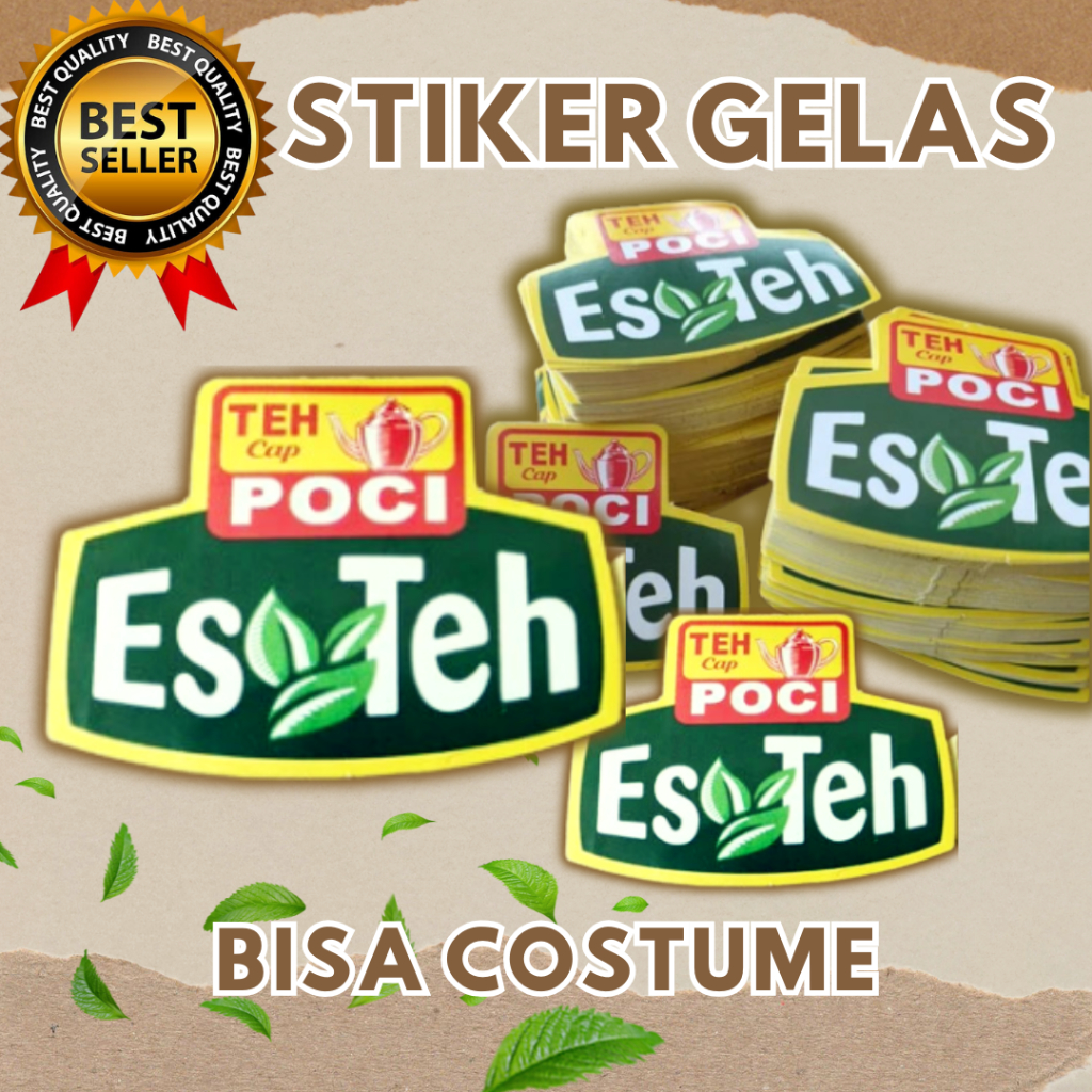 

STIKER GELAS CUP ES TEH STIKER CUP STIKER TEH 1 HARI JADI LANGSUNG KIRIM GROSIR STIKER ES TEH POCCI