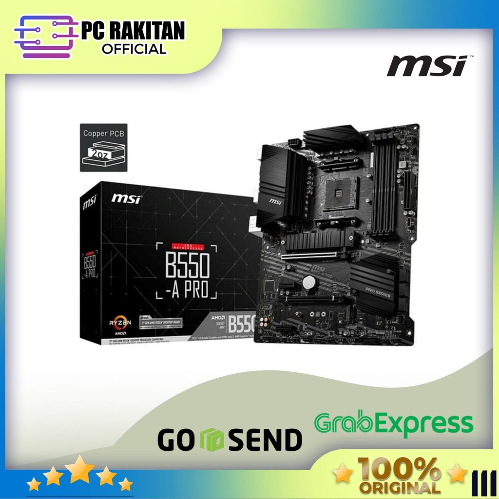 MSI MOTHERBOARD ATX B550-A PRO AM4 /AMD