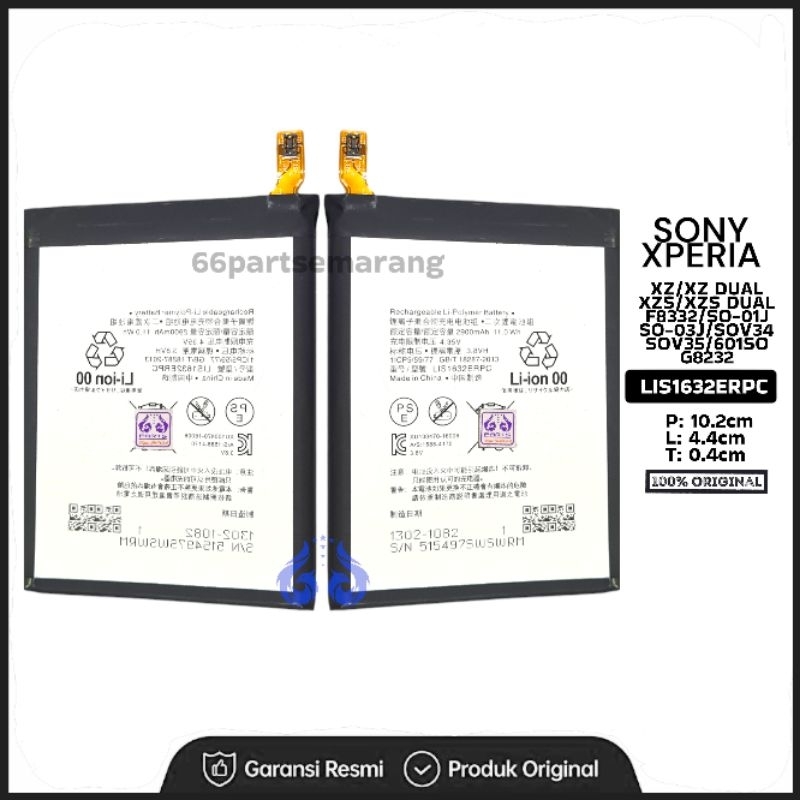 Baterai Batre Battery Sony Soni XPERIA XZ / XZ DUAL / XZS / XZS DUAL F8332 / SO-01J / SO-03J / SOV34