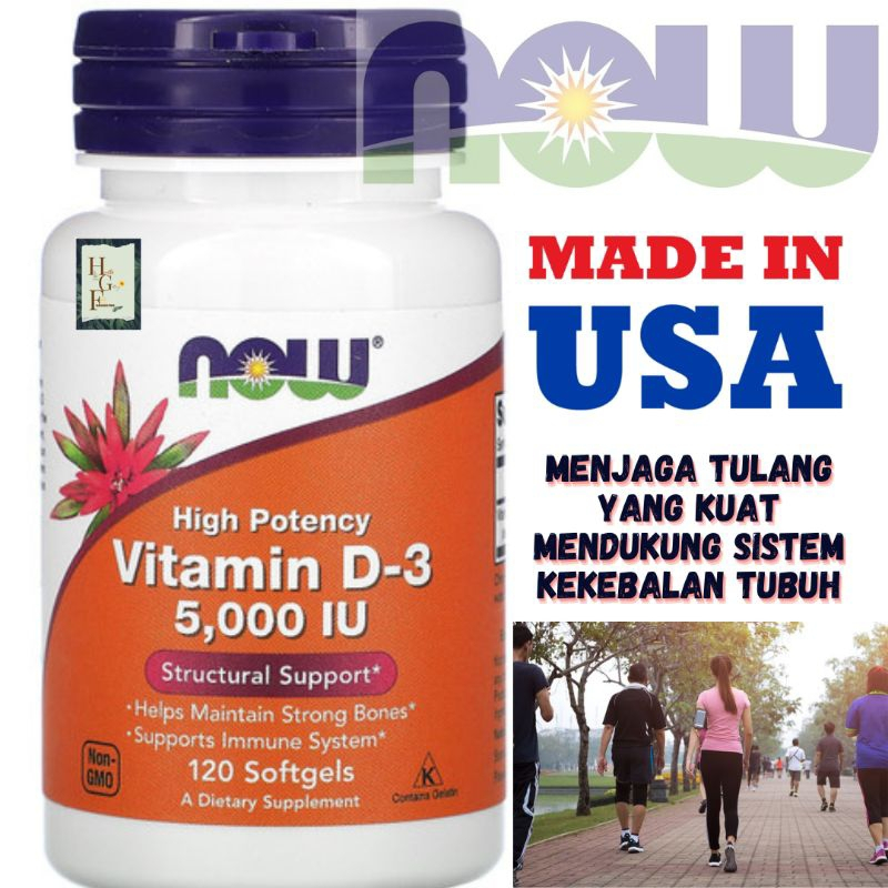 now food vitamin d3 5000iu 100% original