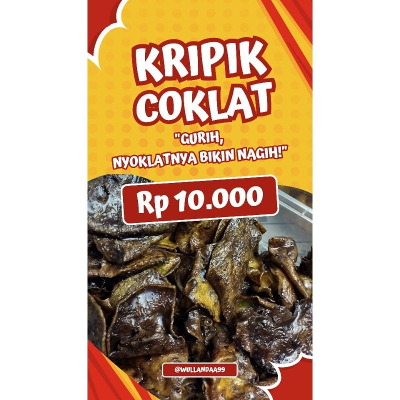 

keripik ubi coklat