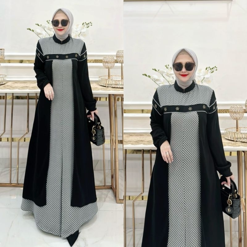 Teratai dress gamis terbaru original nasya