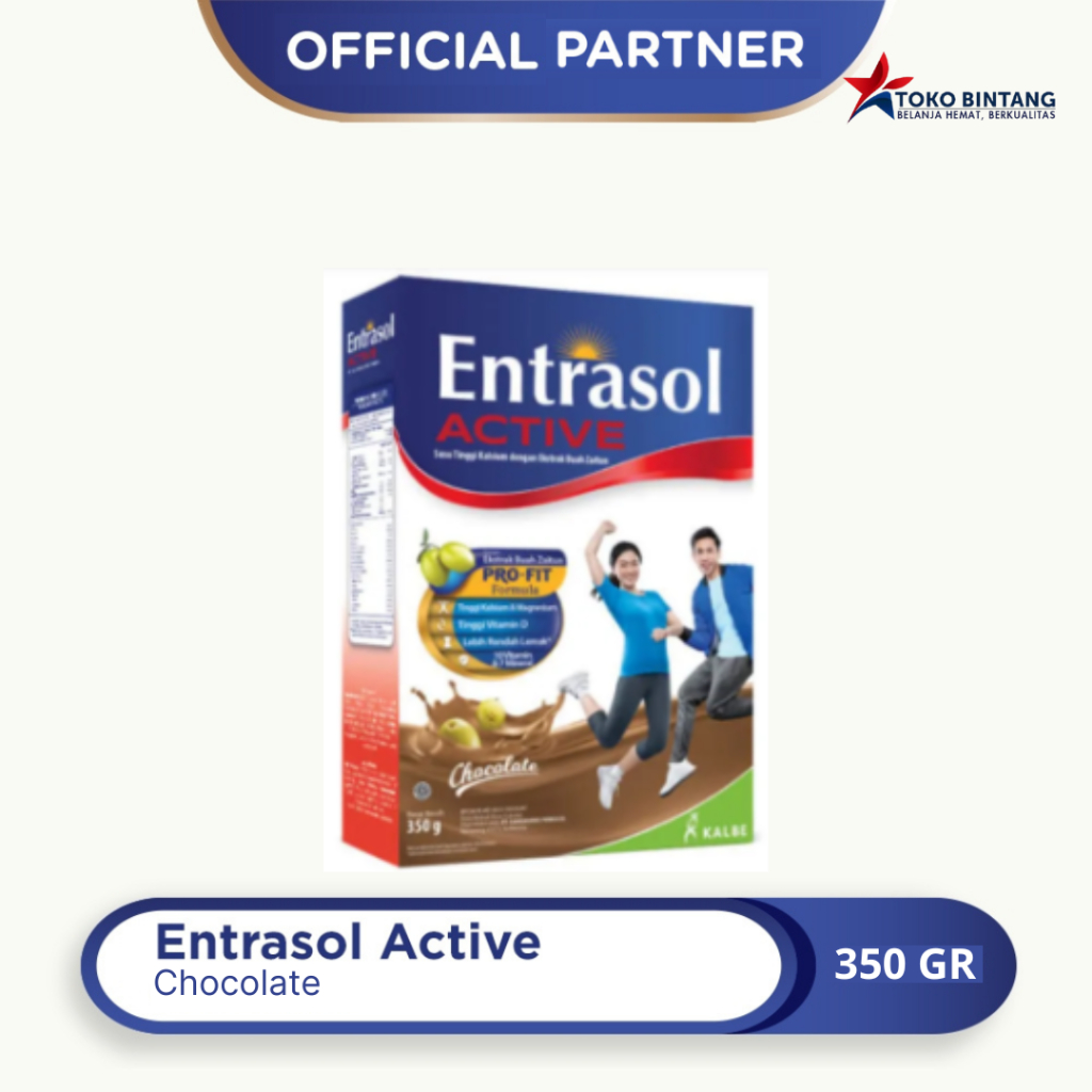 

Entrasol Active 340gr - Vanila/Coklat
