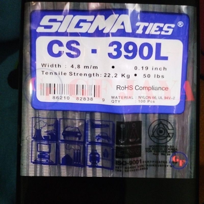

KABEL TIES SIGMA CS 390L 40CM 40 CM