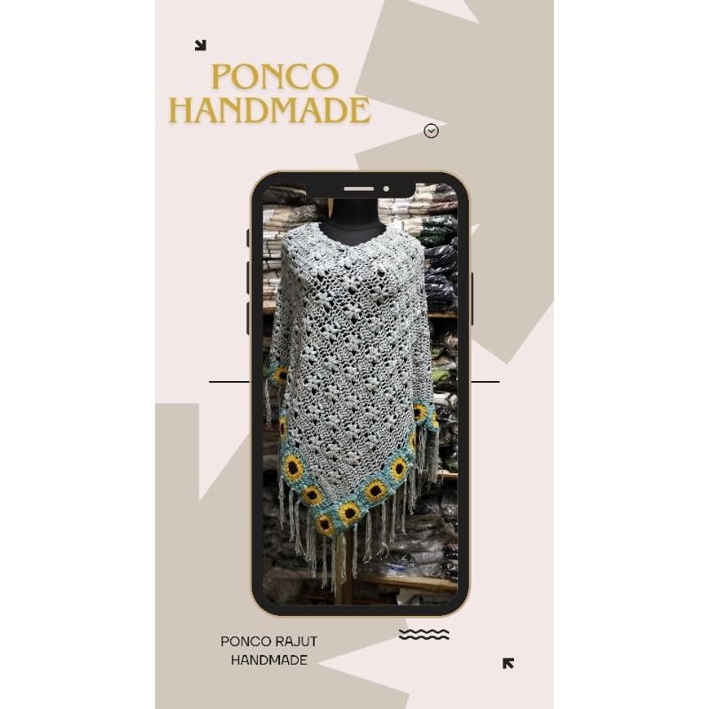 "PROMO "Ponco Rajut handmade BydaraJaya