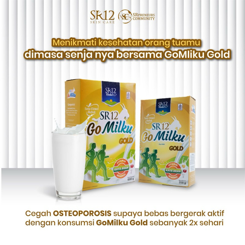 

SR12 Gomilku Gold Susu Kambing Etawa Susu Kesehatan Lansia - Atasi Nyeri Sendi & Kolestrol
