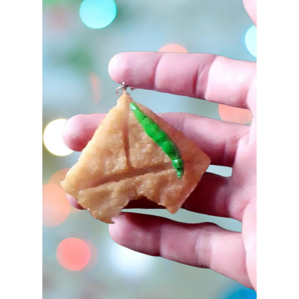 Gantungan Kunci Unik Bentuk Gorengan Makanan