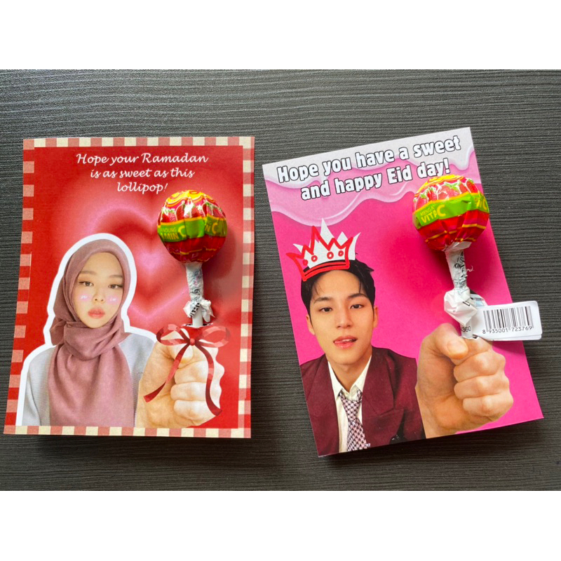 

GIFT CARD PERMEN LOLLIPOP RAMADAN/LEBARAN CUSTOM (SUDAH TERMASUK PERMEN)