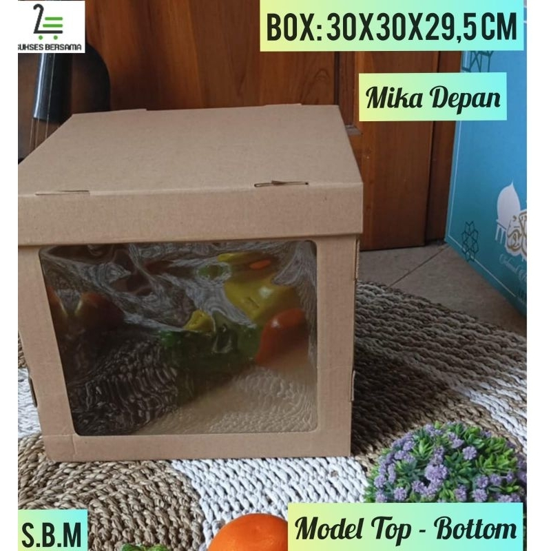 

Box 30x30x29,5 cm E Flute(Mika /Windo/Kardus/Dus box/Box Tart Cake