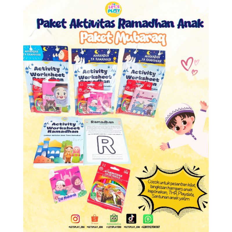Lets Play paket aktivitas ramadhan anak hampers lebaran paket lebaran paket bermain permainan ramadh