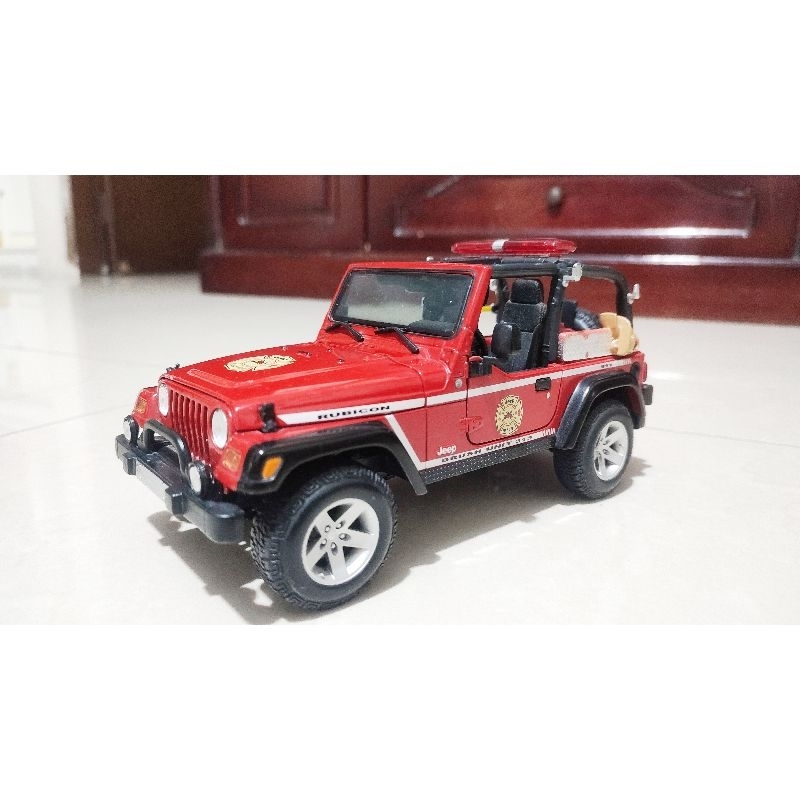 Diecast Maisto Wrangler Fire Dept 1:18