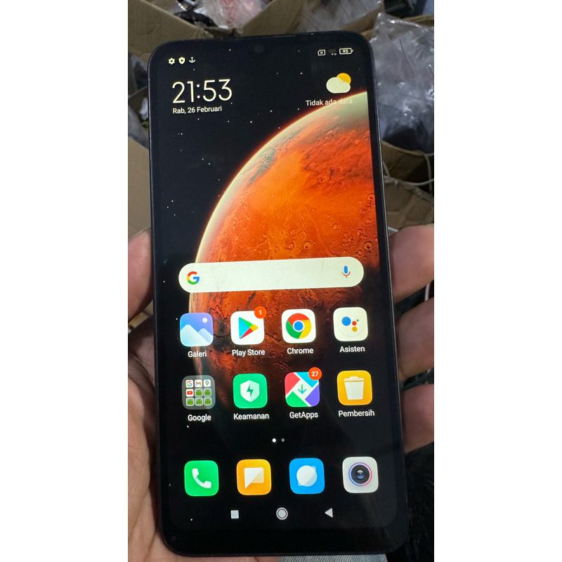 lcd touchscreen+frame xiaomi redmi 9C/redmi 9A original bawaan tested