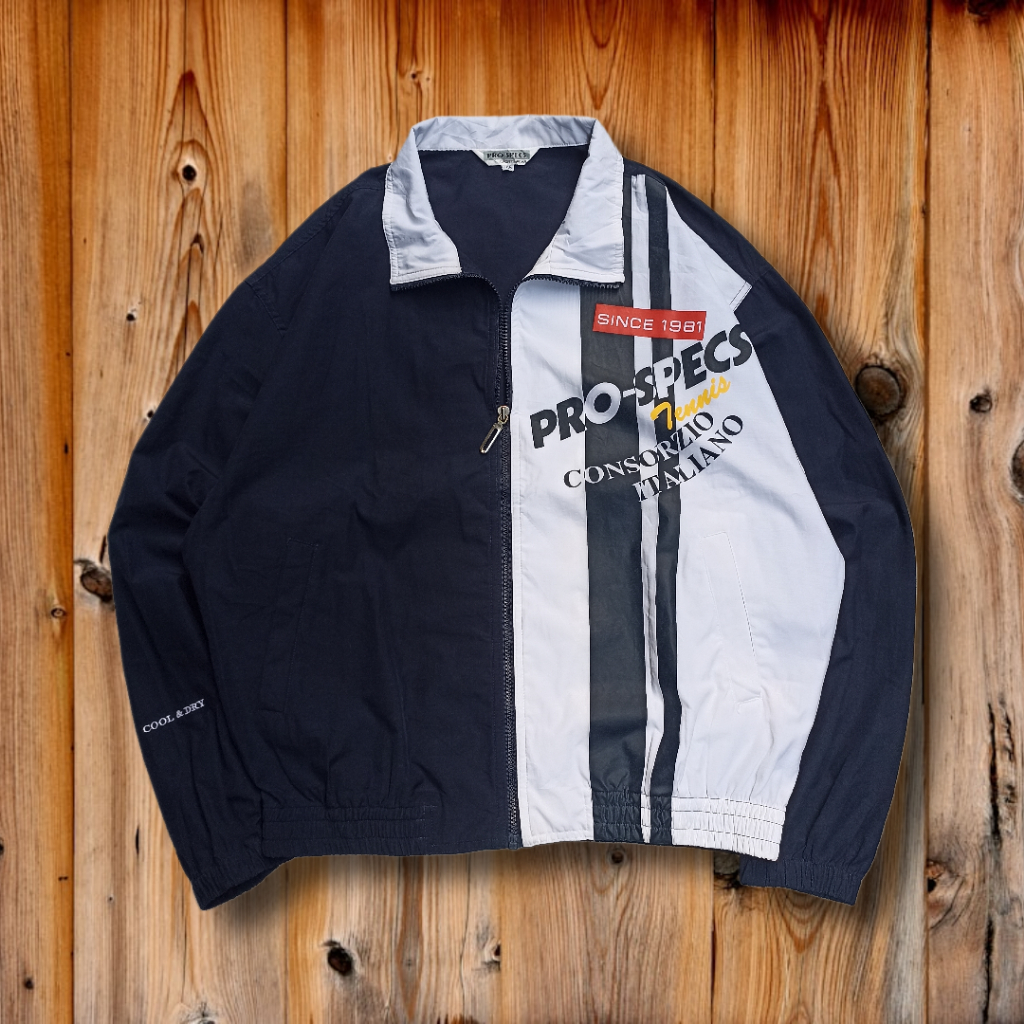 Pro-Specs Windbreaker Vintage ColorBlock // Windbreaker Vintage Boxy // ColorBlock Jacket Windbreake