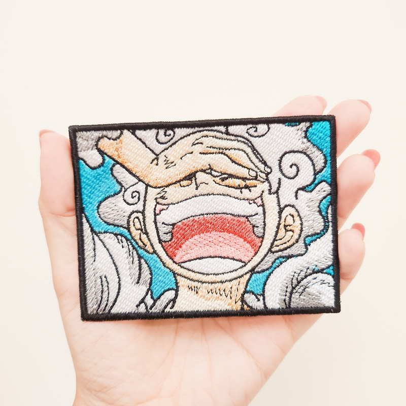 PATCH BORDIR ONE PIECE / BADGE BORDIR LUFFY GEAR 5th / ANIME IRON PATCH