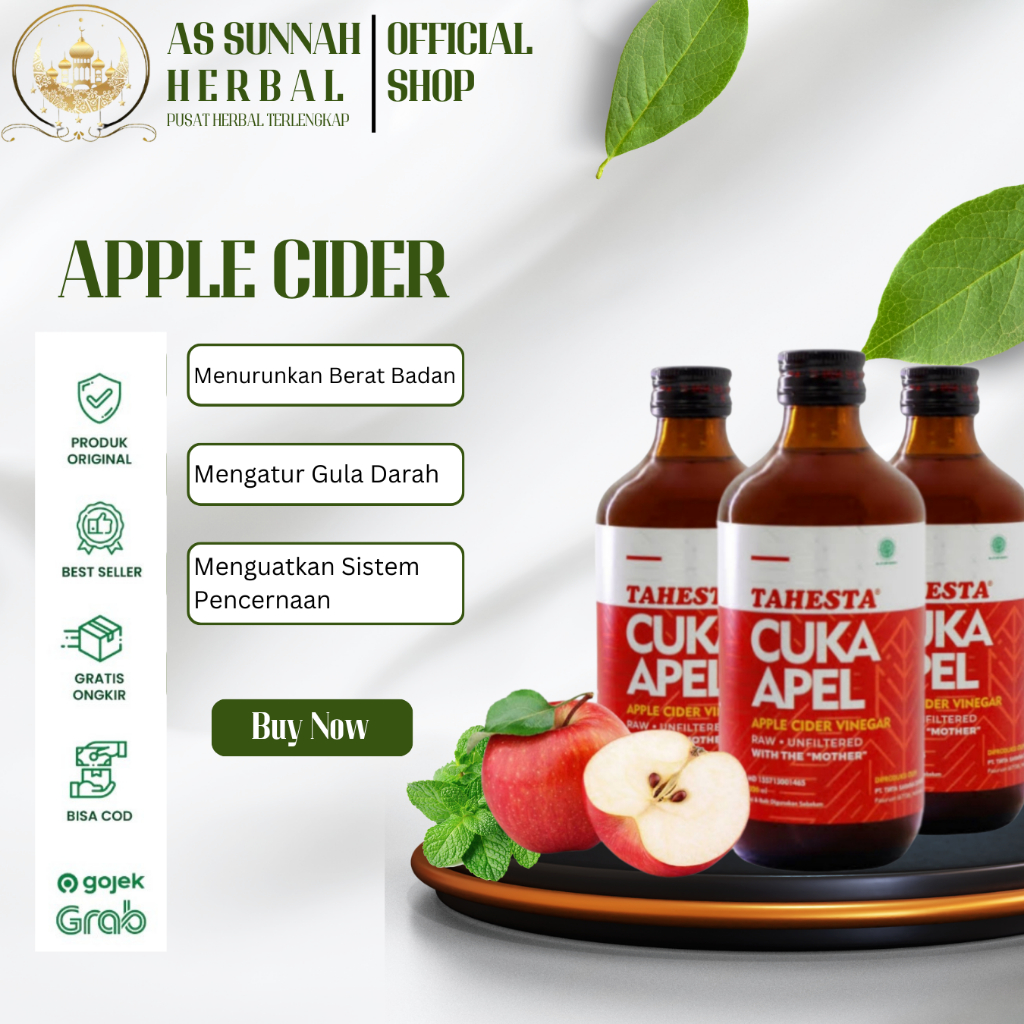 

TAHESTA - Cuka Apel Apple Cider 320ml