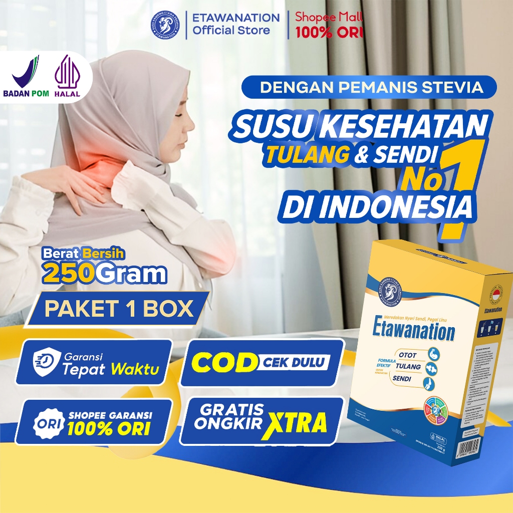 

ETAWANATION Susu Kambing Etawa Bubuk Efektif Meredakan Nyeri Sendi dan Pegal Linu Susu Terapi Tulang dan Sendi