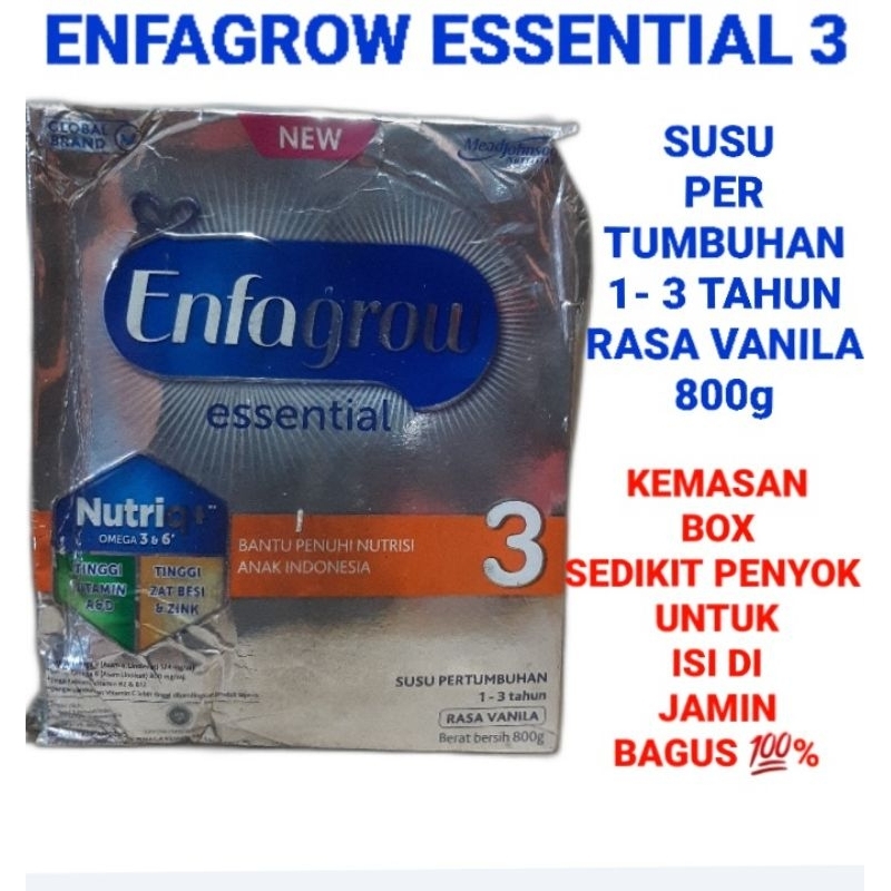 

ENFAGROW ESSENTIAL 3 VANILA 800gr (RIJEK BOX)