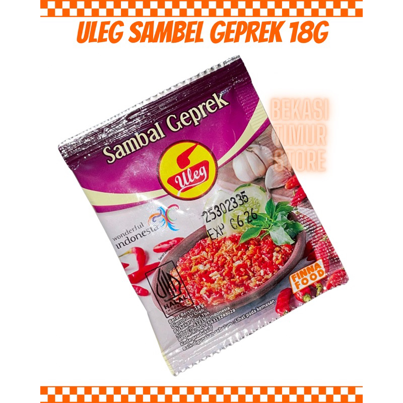 

Sambal ULEG Kemasan 18G Sachet