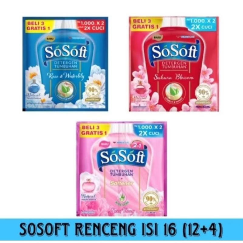 SoSoft Deterjen Tumbuhan