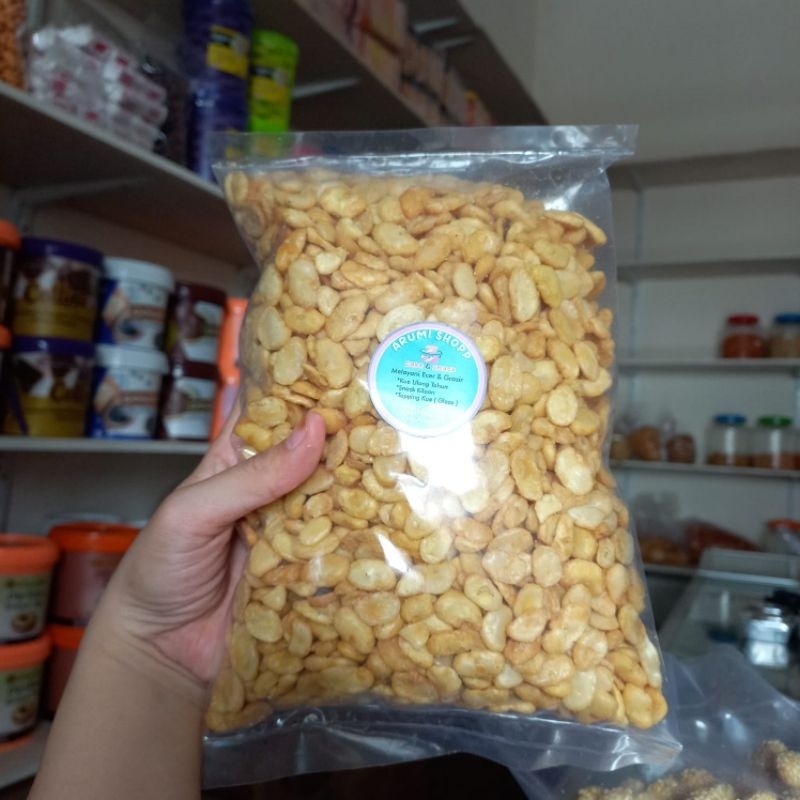 

kacang koro asin & balado kemasan 500g