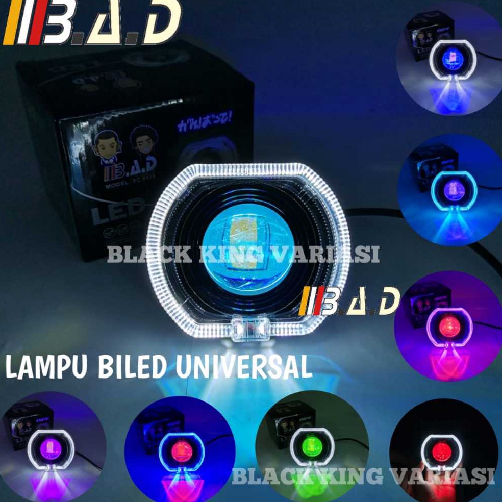 KODE A63T Lampu Biled Ala Ala 45 inch Universal Lampu Tembak Biled Projie Lampu Tembak Led Projie Bi