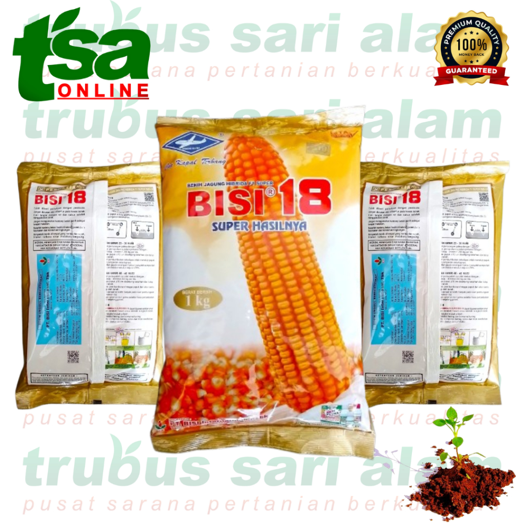 BISI 18 F1 isi 1kg - Benih biji jagung hibrida super Cap Kapal Terbang