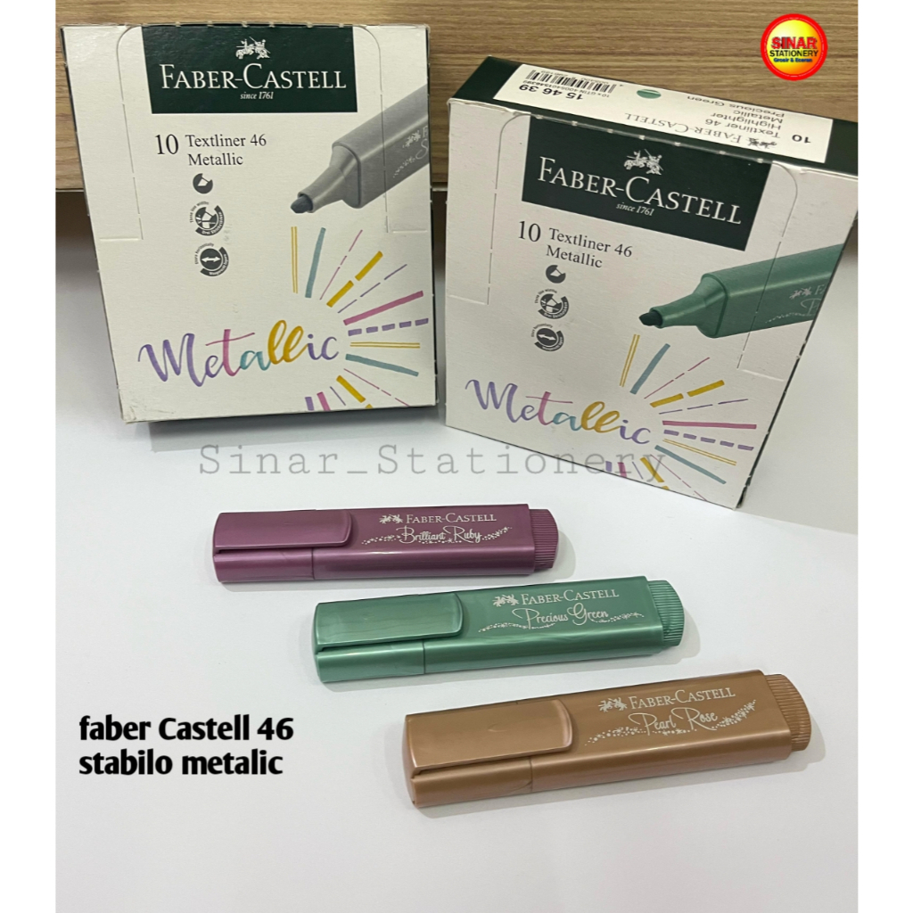 

FABER CASTELL Textliner 46 Metallic Highlighter Glitter Stabilo