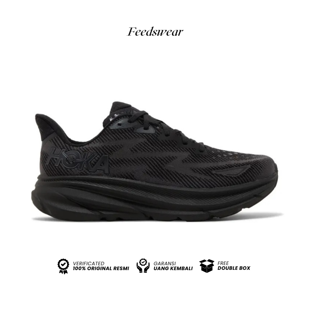 Hoka Clifton 9 'Triple Black'