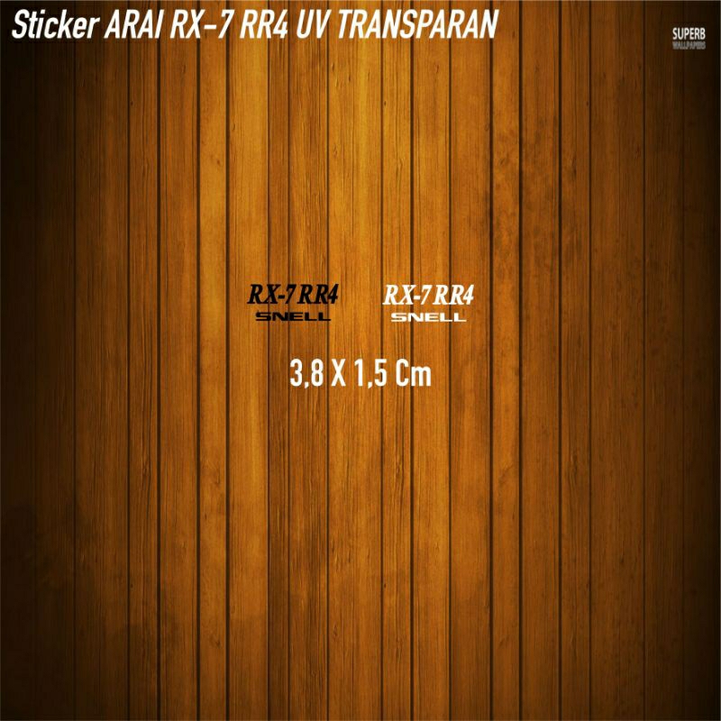 Sticker Arai RX-7 RR4 Uv Transparan