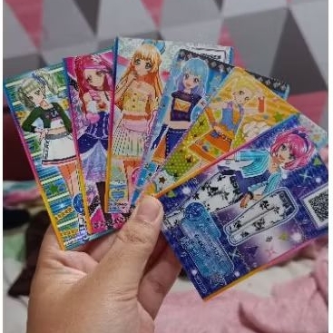 Kartu Aikatsu - Aikatsu starts & friends 6 cards bundle ALL Normal, Yurika, Elza, Hime, Mio, Ema (TI
