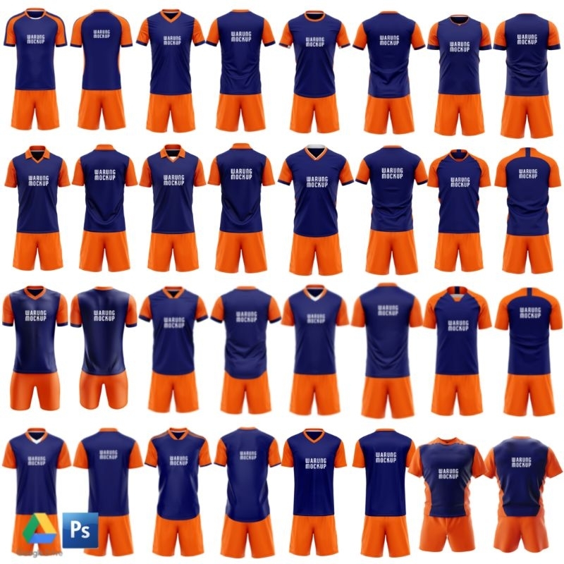 MOCKUP JERSEY FULL KIT - PSD PHOTOSHOP