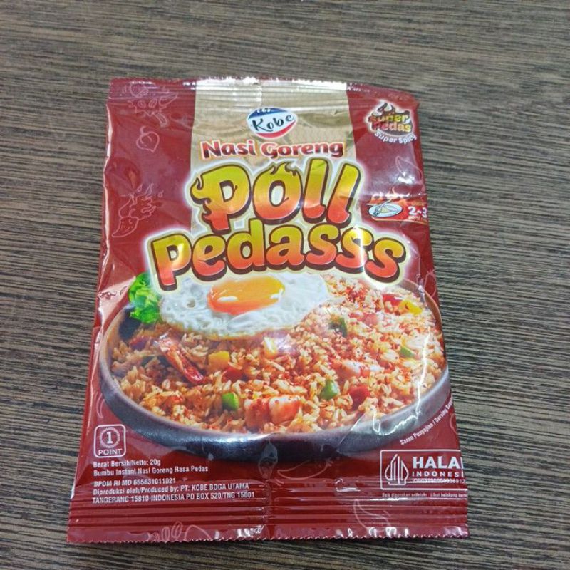 

Kobe Nasi Goreng Poll Pedasss 20 Gr
