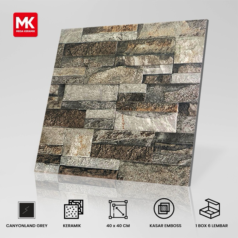 Keramik Lantai Kasar & Matt Canyonland 40x40