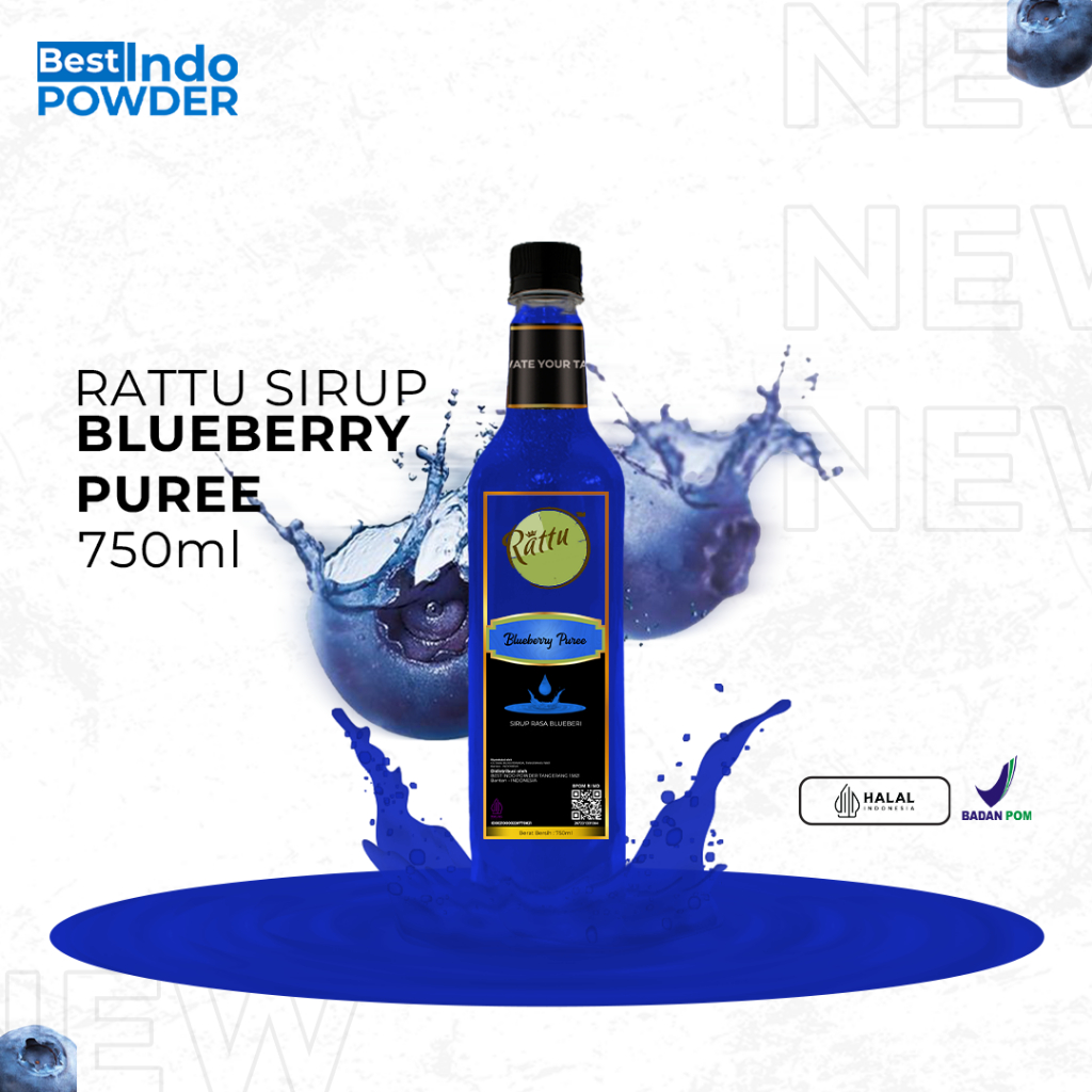 

SIRUP BLUEBERRY PUREE RATTU / SYRUP BLUEBERRY PUREE RATTU BEVERAGE 750ml