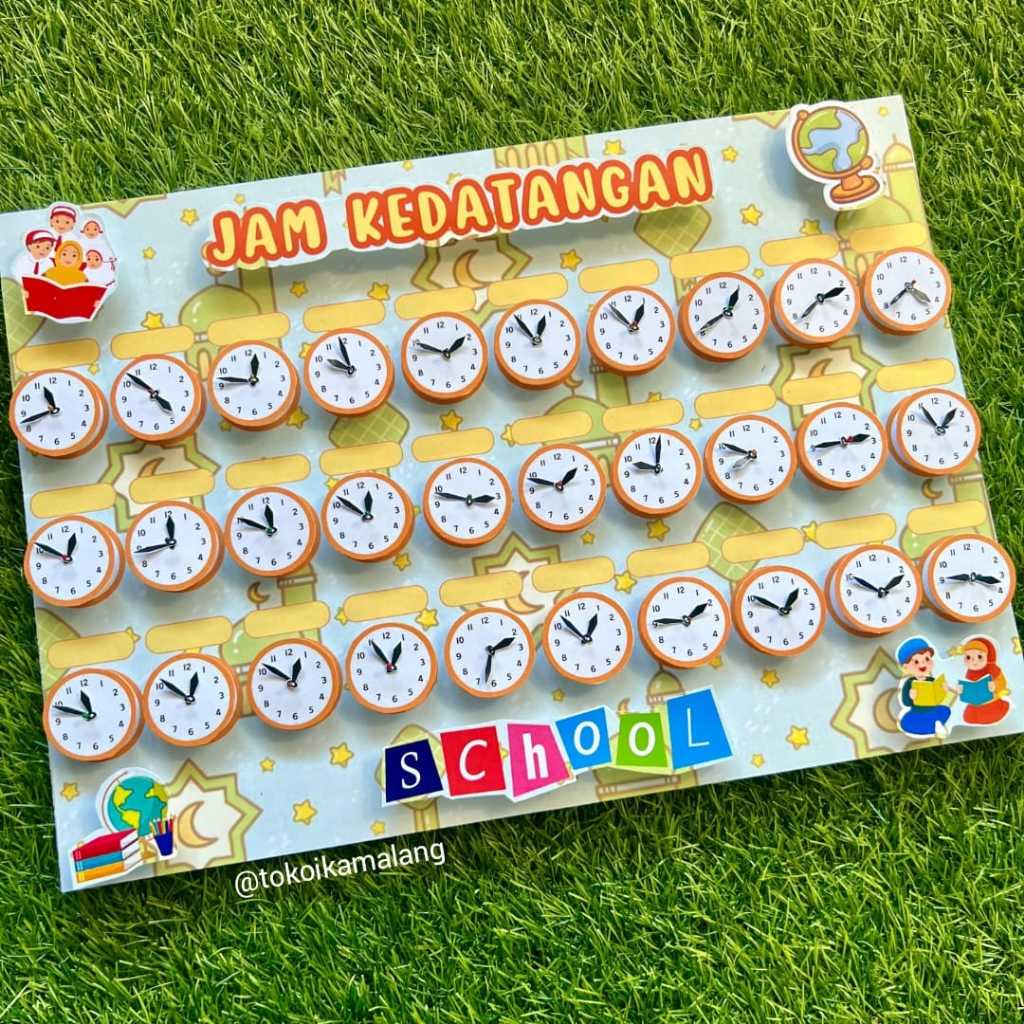 

Pop Art Jam Kedatangan Siswa Hafalan Surat Pendek / Pop Art Lucu / Pop Up Karakter