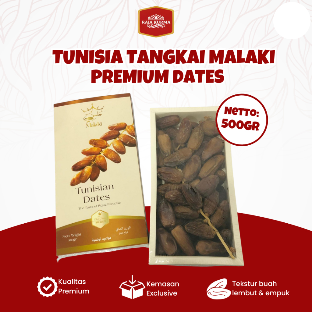 

KURMA TANGKAI MALAKI 500Gr PREMIUM DATES OLEH-OLEH HAJI DAN UMROH