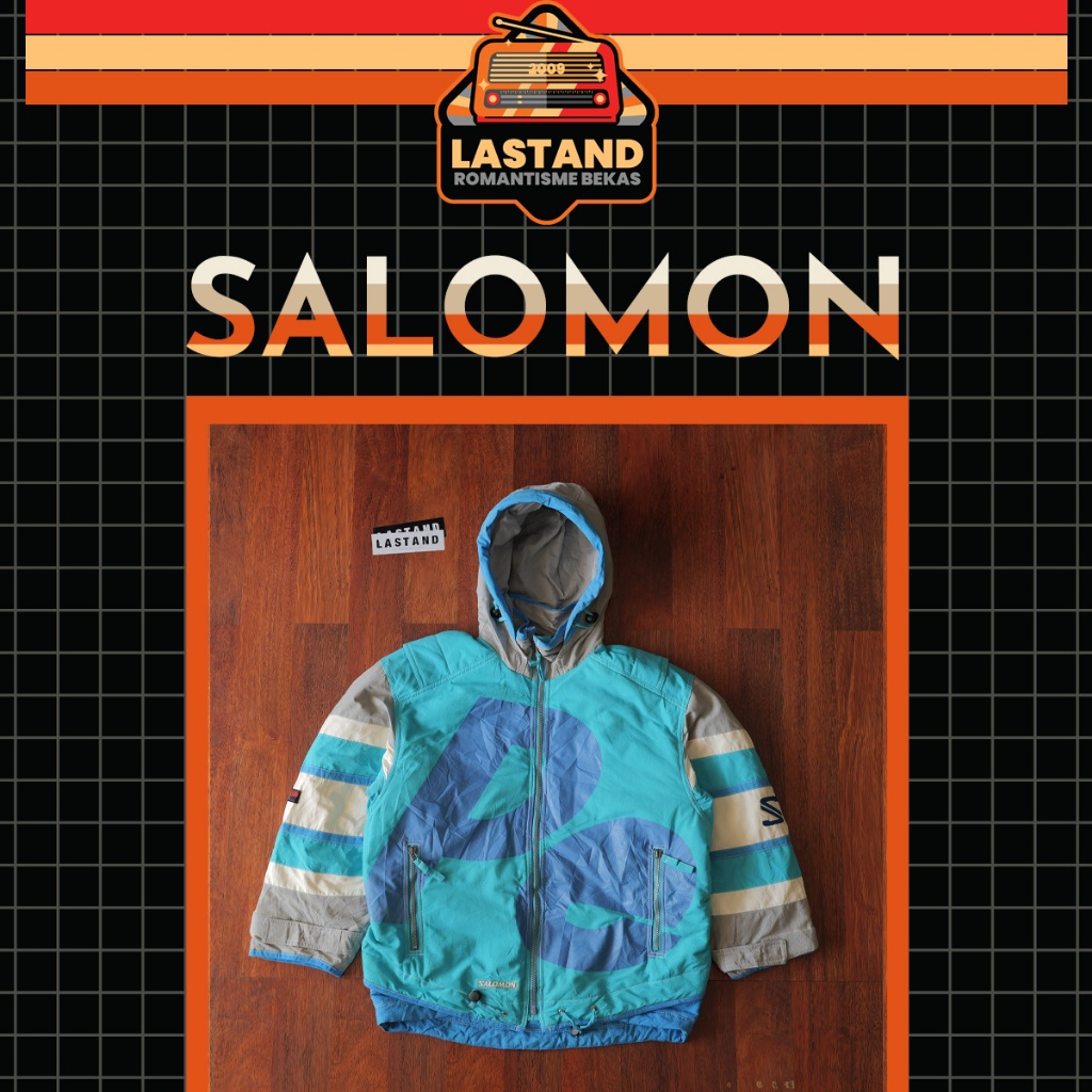 Jaket Outdoor Vintage Colorblock SALOMON