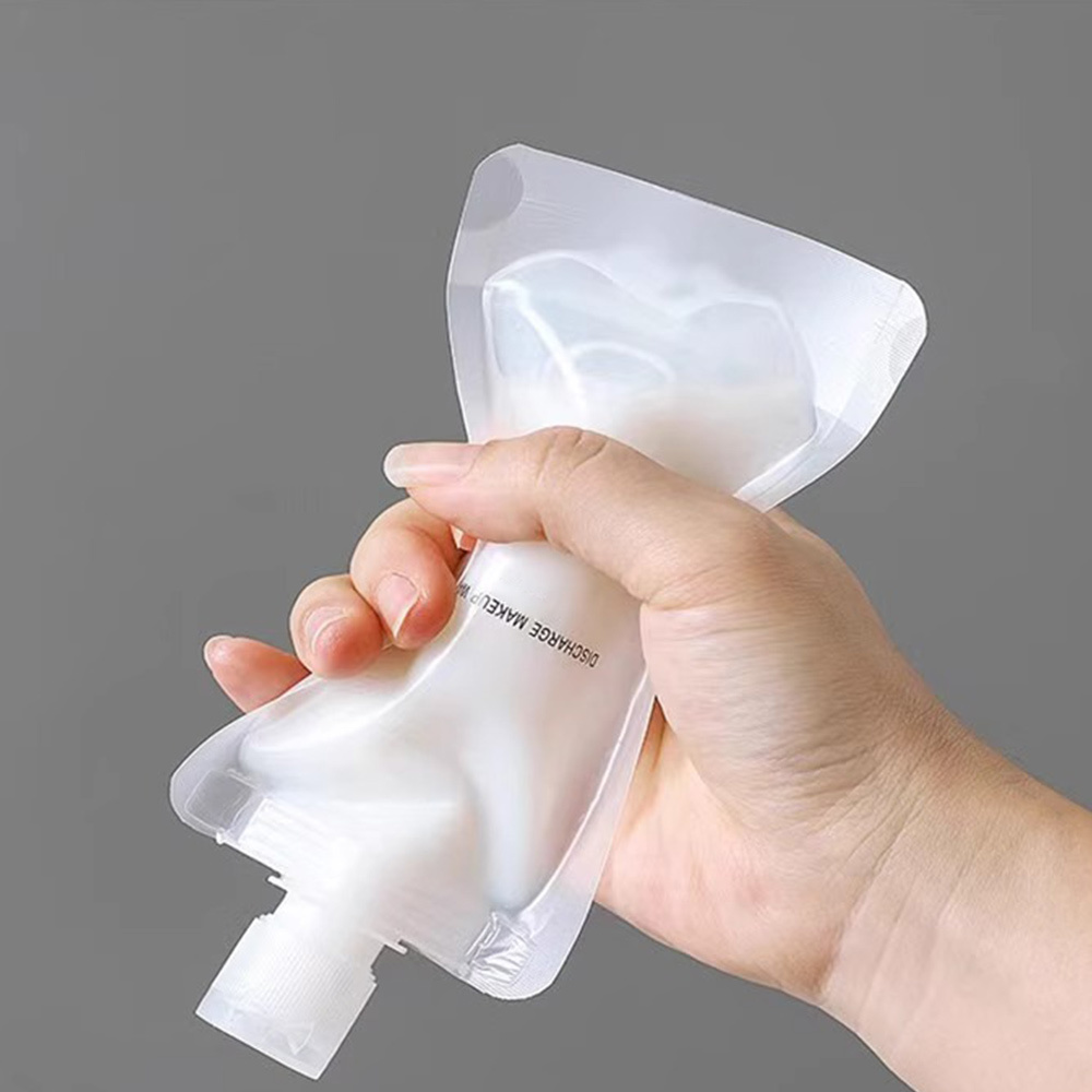 NEW Botol Refill Transparan Fliptop Serbaguna / Pouch Botol Plastik Fliptop Refill Isi Sabun /