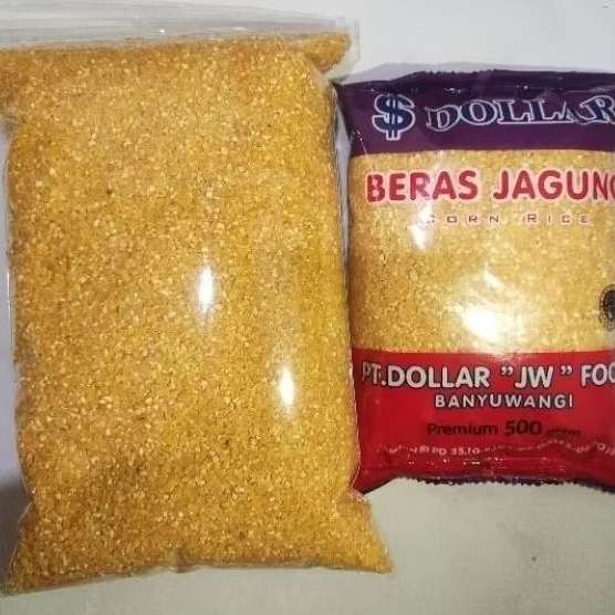 

1KG Repack Beras Jagung Merk Dollar / Beras Diet / Rendah Kalori / Rendah Gula / Beras Jagung Murni 100%