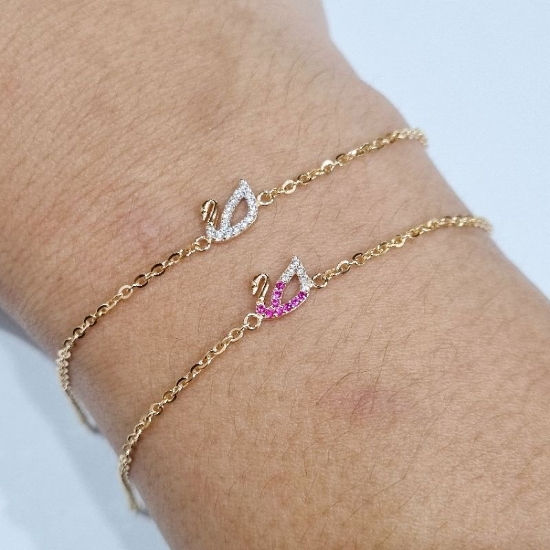 Gelang Serut Angsa Emas 8K Maksimal 19 cm - B11