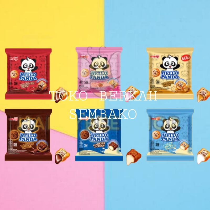 

(RENCENG) Meiji Hello Panda Biskuit 8gr Isi 10Pcs