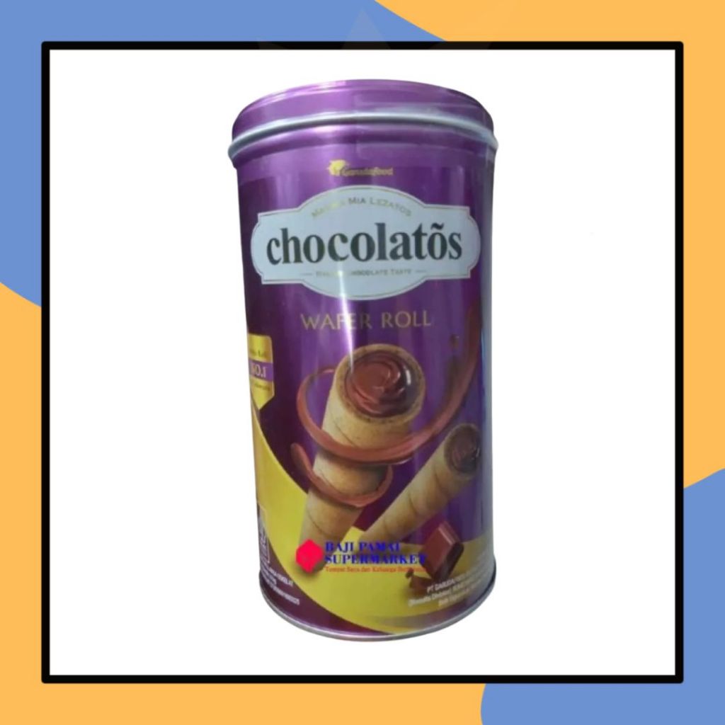 

Gery Chocolatos Tin Kaleng 310g Wafer Roll Rasa Cokelat, Italian Chocolate Taste